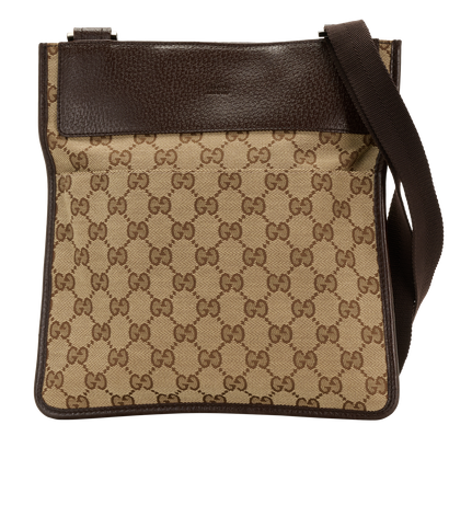 GG Messenger, &pound;395, Handbags, Brown, Canvas, Front view